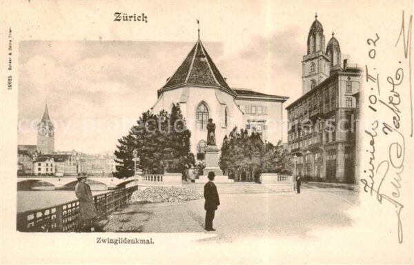 Zuerich ZH Zwinglidenkmal