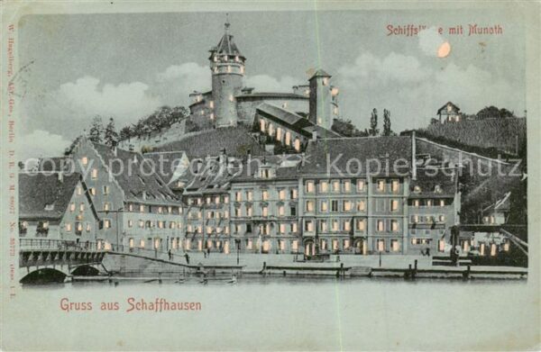 Schaffhausen  SH Schiffslände mit Munoth
