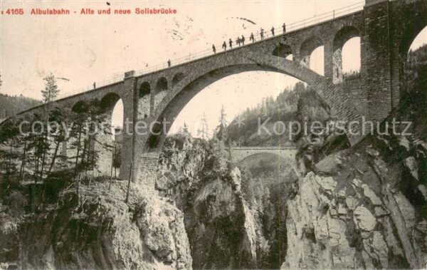 Albulabahn GR Alte und neue Solisbrücke