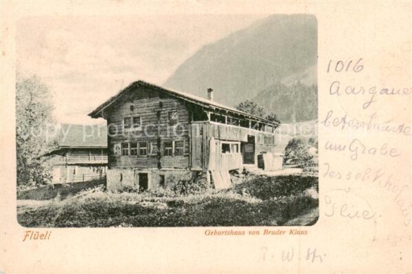 Flueeli-Ranft Fluehli-Ranft OW Geburtshaus von Bruder Klaus