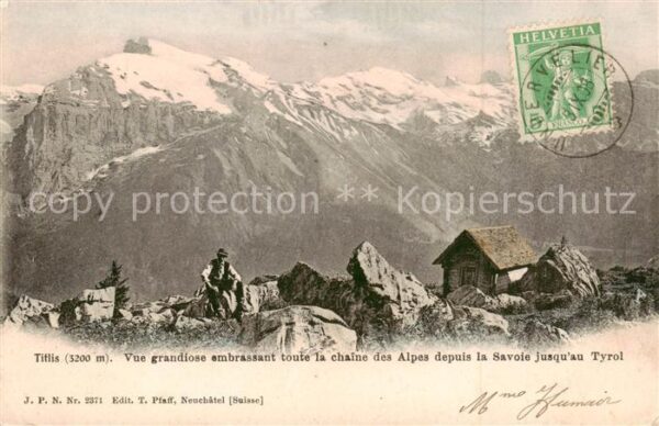 Titlis 3238m Engelberg OW Vue grandiose embrassant toute la chain