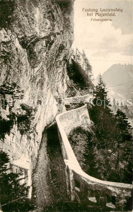 Maienfeld GR Festung Luziensteig Felsengalerie