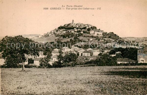 Cordes-Tolosannes Vue prise des Cabarnes