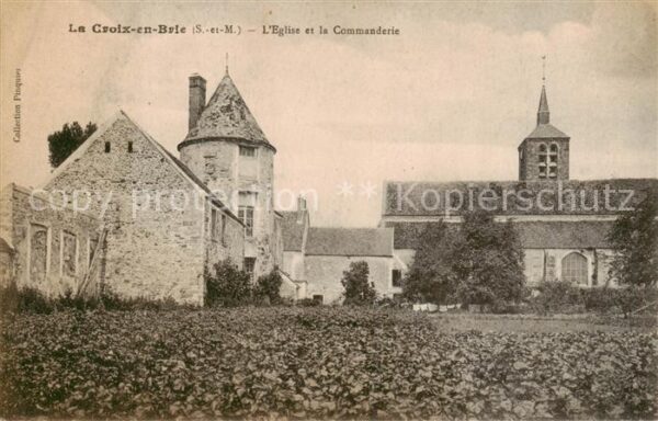 La Croix-en-Brie Eglise et la Commanderie