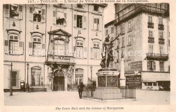 Toulon Var Hotel de Ville et le Genie de la Naviga