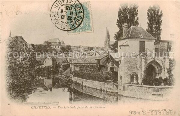 Chartres 28 Vue generale prise de la Courtille