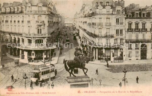 Orleans 45 Loiret Perspective de la Rue de la Republique
