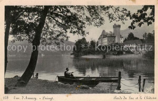 Duingt Talloires 74 Haute-Savoie Bords du Lac et le Chateau