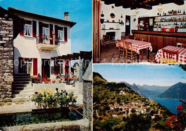 Paese-Bre  Lugano TI Osteria del Giuvann Gaststube Panorama