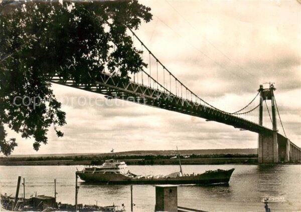Tancarville 76 Tanker Brücke