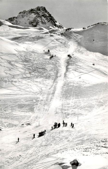 Weissfluhjoch 2663m GR Parsennabfahrt Küblis Derby Schuss