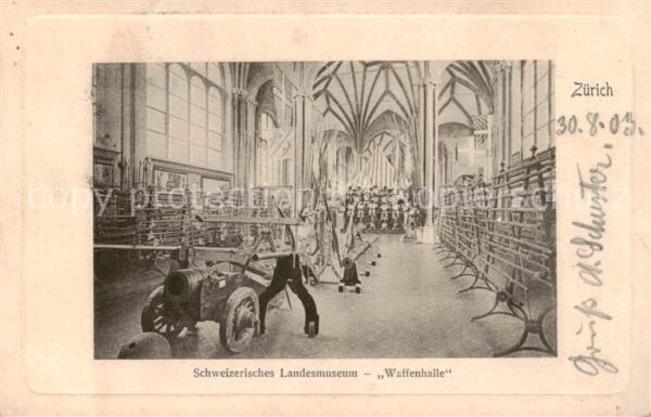 Zuerich ZH Schweizer Landesmuseum Waffenhalle