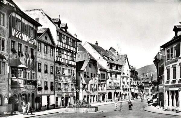 Stein Rhein SH Häuserpartie in der Altstadt