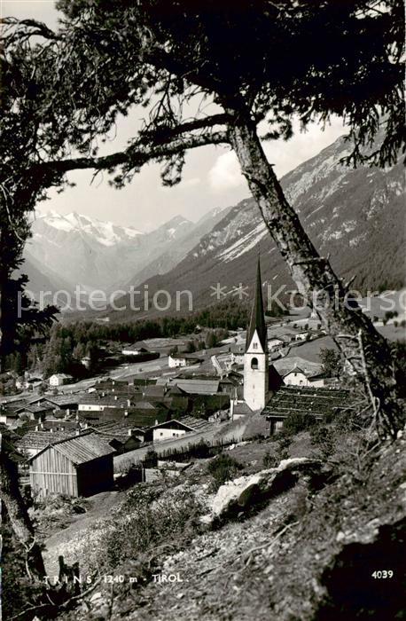 Trins GR Panorama Blick gegen die Alpen