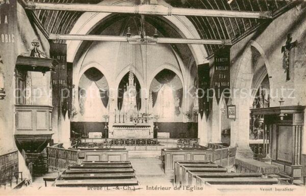 Droue 41 Loir-et-Cher Interieur de l'Eglise