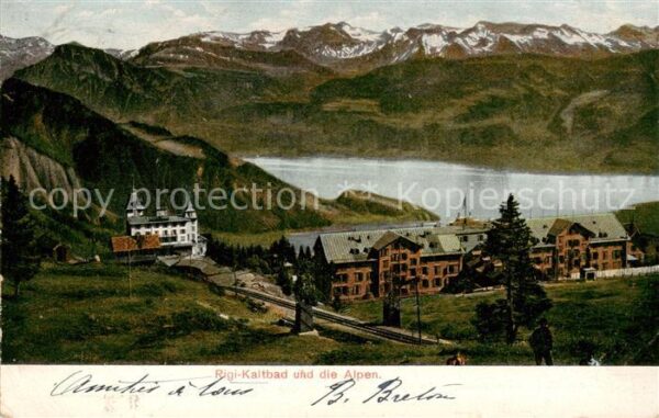 Rigi Kaltbad und die Alpen Serie 47 Vitznau Rigi Bah