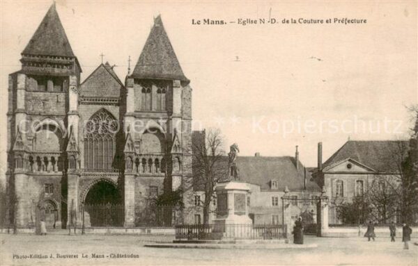 Le Mans Sarthe Eglise ND de la Couture et Prefecture