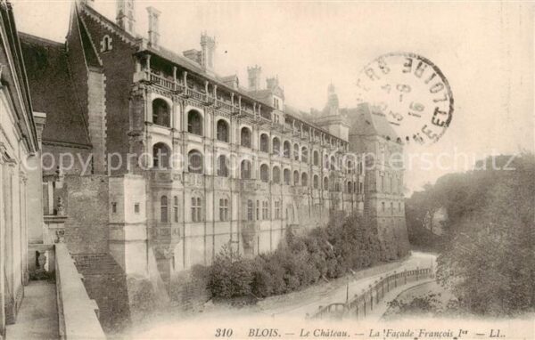 Blois 41 Le Chateau La Facade Francois I