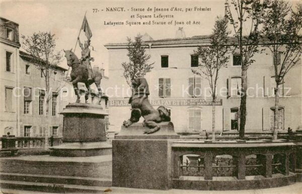 Nancy 54 Statue de Jeanne d’Arc par Fremier et S