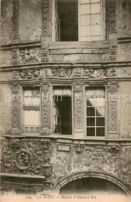 Le Mans Sarthe Maison d’Adam et Eve