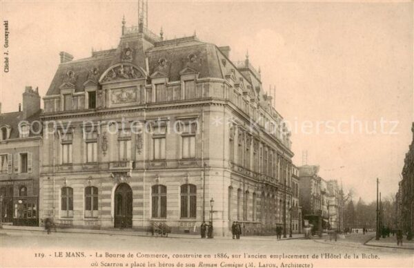 Le Mans Sarthe La Bourse de Commerce aur l’ancien empl