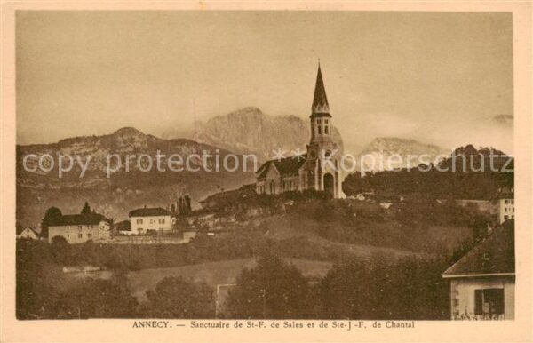 Annecy 74 Haute-Savoie Sanctuaire de St F de Sales et de Ste J