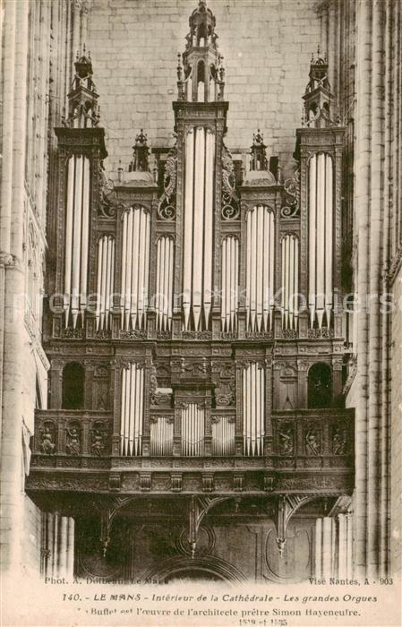 Le Mans Sarthe Intérieur de la Cathedrale les grandes