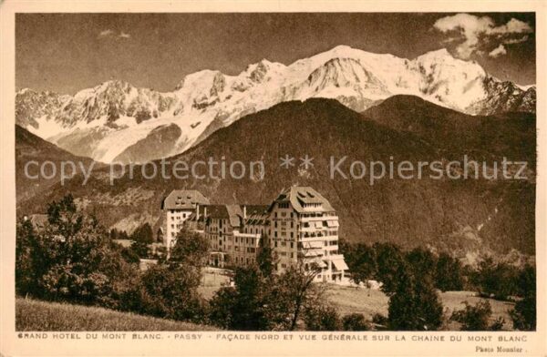 Passy Bonneville 74 Haute-Savoie Grand Hotel du Mont Blanc Facade Nord e
