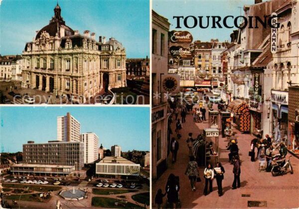 Tourcoing 59 Hôtel de Ville Centre de Gaulle Rue de