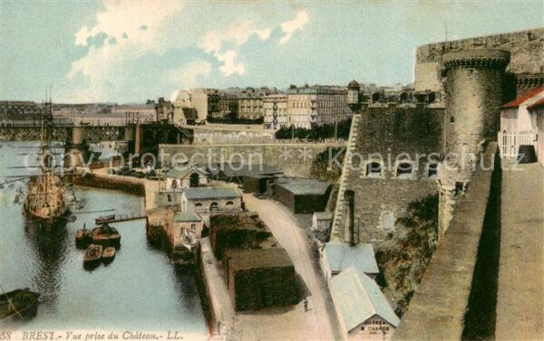 Brest 29 Vue prise du Chateau