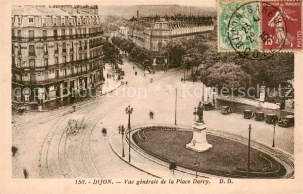 Dijon 21 Cote-d Or Vue Generale de la Place Darcy Monument