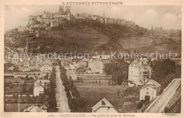 Saint-Flour Puy-de-Dome Vue Generale prise de Bellevue
