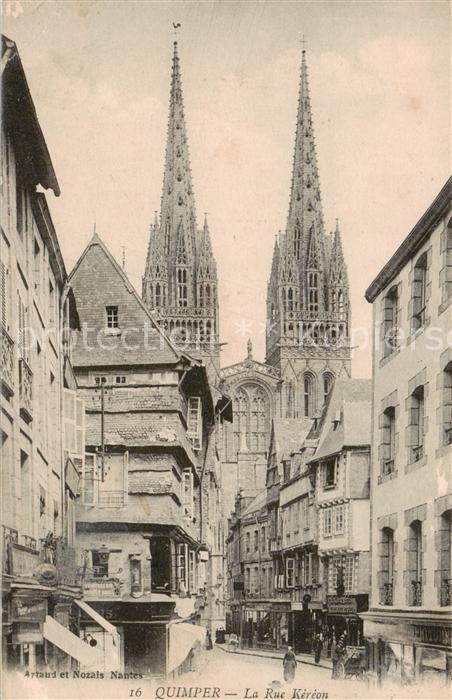 Quimper 29 Finistere Rue Kéréon Eglise
