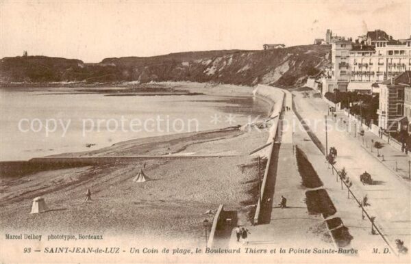 Saint-Jean-de-Luz Un coin de plage Boulevard Thiers et Po
