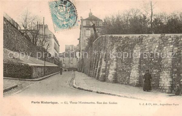 Paris 75 Vieux Montmartre Rue des Saules