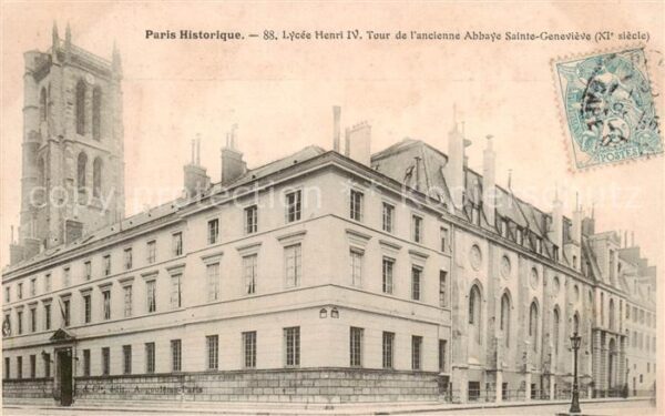 Paris 75 Lycée Henri IV Tour de l ancienne Abbay