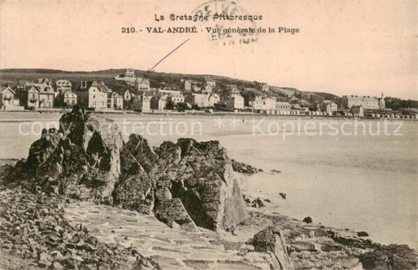 Val-Andre 22 Cotes-d Armor Vue Generale de la plage