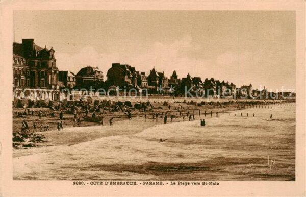 Parame St-Malo 35 La plage vers Saint Malo