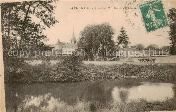 Argent-sur-Sauldre 18 Cher Le moulin et le Chateau