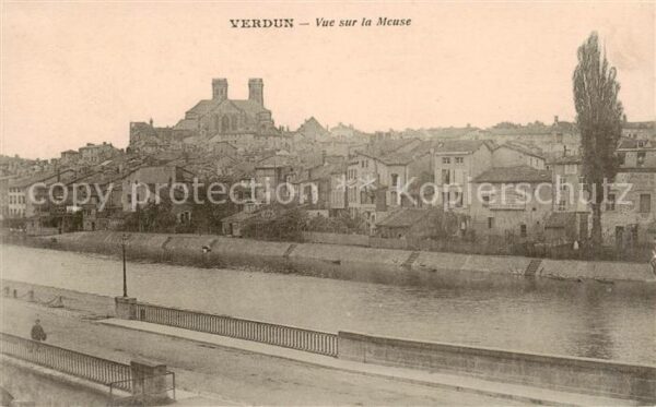 Verdun  55 Meuse Vue sur la Meuse