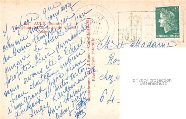 Ault 80 Somme Vue Generale de la plage et son casino – Bild 2