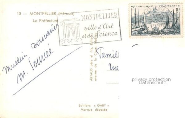 Montpellier Herault La Prefecture Fontaine – Bild 2