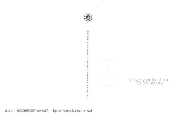 Rochefort sur Mer 17 Charente-Maritime Eglise Notre Dame la nef – Bild 2