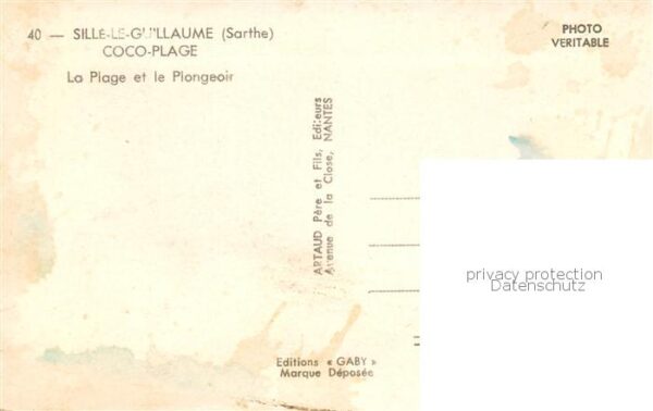 Sille-le-Guillaume 72 Sarthe Coco Plage et le Plongeoir – Bild 2