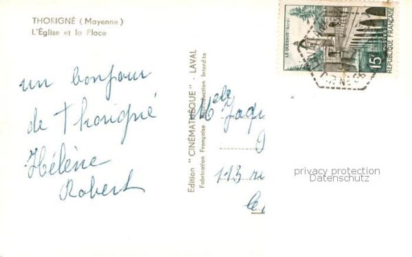 Thorigne-en-Charnie Eglise et la place – Bild 2