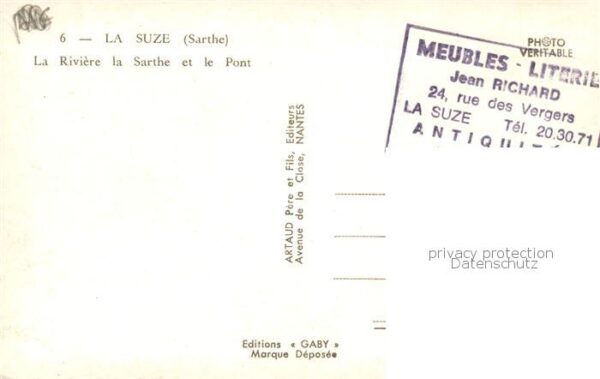 La Suze-sur-Sarthe Rivière de la Sarthe et le pont – Bild 2