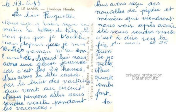 Le Mans Sarthe Horloge florale – Bild 2