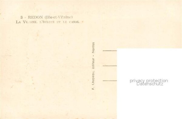 Redon La Vilaine l écluse et le canal – Bild 2
