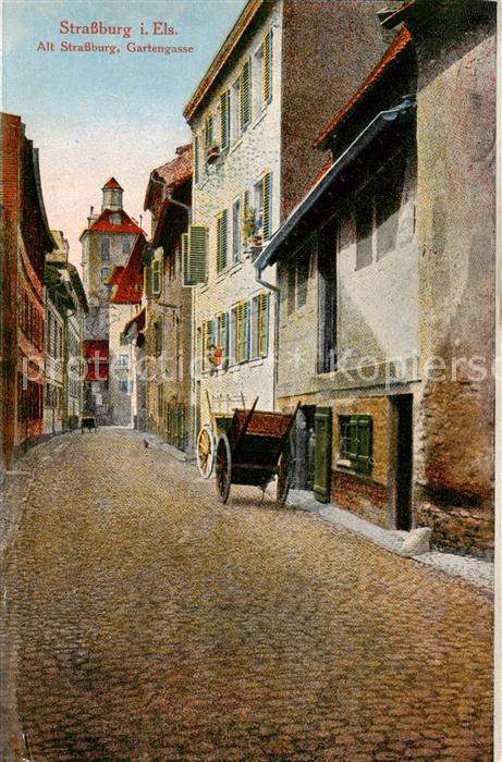 Strassburg Elsass Alt Strassburg Gartengasse