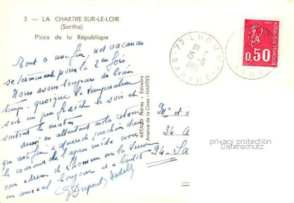 La Chartre-sur-le-Loir 72 Sarthe Place de la Republique – Bild 2